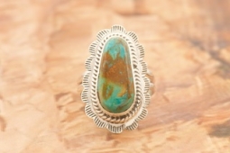 Genuine Pilot Mountain Turquoise Sterling Silver Ring